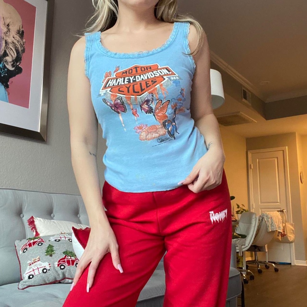 chosas vintage harley davidson tank